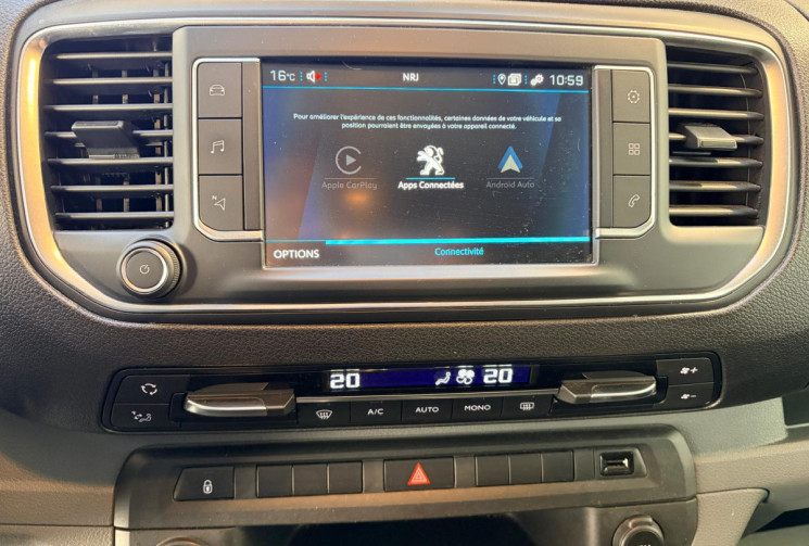 Peugeot Expert STD-5PL-180cv HDi AUTO-CABINE APPRO-ASPHALT-ATTELAGE-DBLE PORTE -EAT8