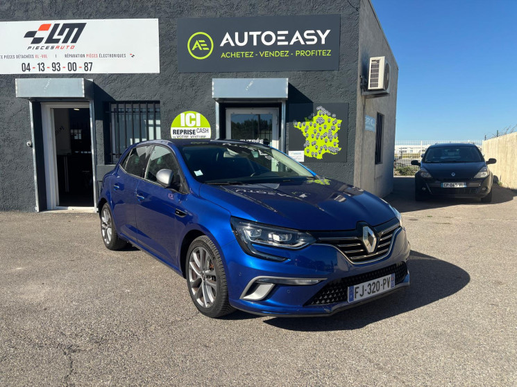 Renault Megane 1.3 Tce 160 cv GT Line BOITE AUTO ED/ APPLE CARPLAY / BLEUTHOOT/ GPS / LED D'AMBIANCE