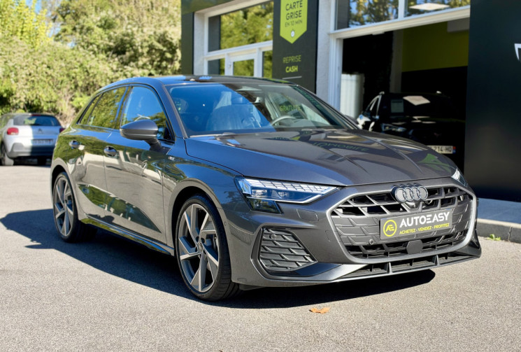 Audi A3 SPORTBACK S-Line 35 TDi 150 S-Tronic / NEUVE / Toit ouvrant / Sonos / 360° / Garantie 09/28