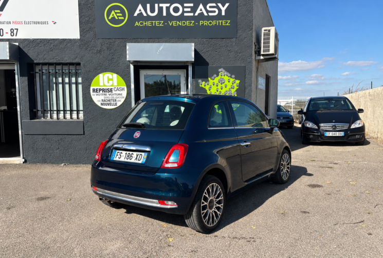 FIAT 500 1.2 69 CV CLUB DUALOGIC BOITE AUTOMATIQUE / INTERIEUR FULL CUIR / APPLE CAR PLAY / GARANTIE