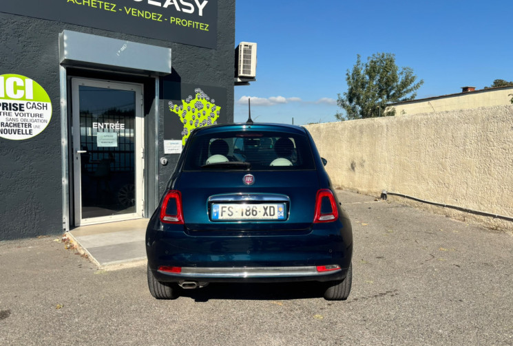 FIAT 500 1.2 69 CV CLUB DUALOGIC BOITE AUTOMATIQUE / INTERIEUR FULL CUIR / APPLE CAR PLAY / GARANTIE
