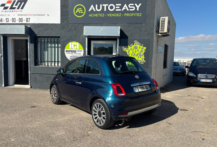 FIAT 500 1.2 69 CV CLUB DUALOGIC BOITE AUTOMATIQUE / INTERIEUR FULL CUIR / APPLE CAR PLAY / GARANTIE