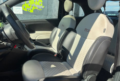 FIAT 500 1.2 69 CV CLUB DUALOGIC BOITE AUTOMATIQUE / INTERIEUR FULL CUIR / APPLE CAR PLAY / GARANTIE