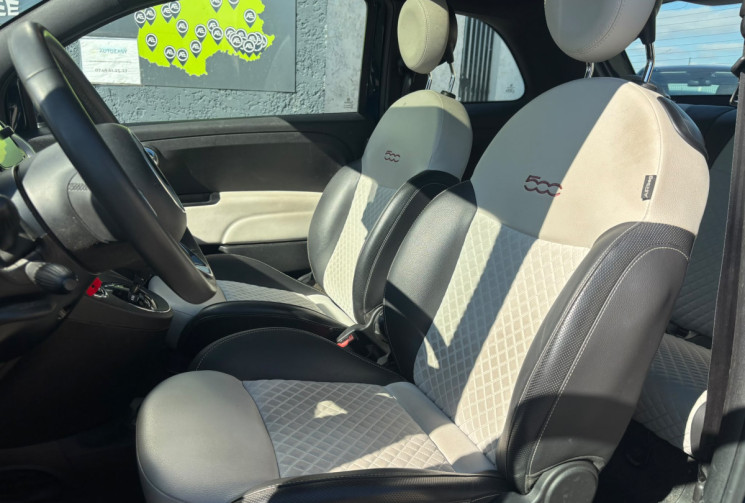 FIAT 500 1.2 69 CV CLUB DUALOGIC BOITE AUTOMATIQUE / INTERIEUR FULL CUIR / APPLE CAR PLAY / GARANTIE