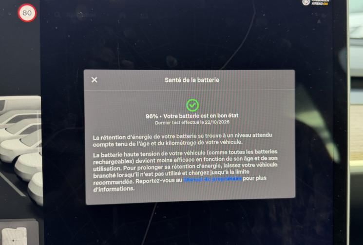 Tesla Model Y PROPULSION STANDARD RANGE 60kWh 300cv SOH 96% ATTELAGE GRIS STEALTH