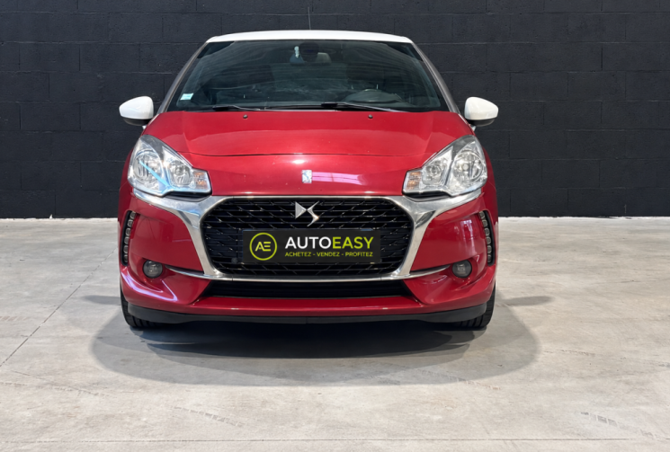 DS DS 3 1.6 BlueHDi 100cv SO CHIC 2016 / SIEGES SEMI-CUIR / BLUETOOTH / RÉGULATEUR