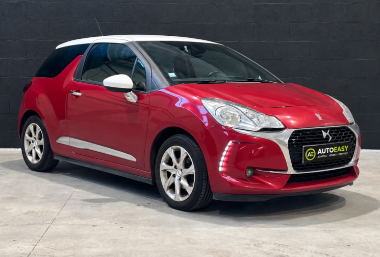 DS DS 3 1.6 BlueHDi 100cv SO CHIC 2016 / SIEGES SEMI-CUIR / BLUETOOTH / RÉGULATEUR