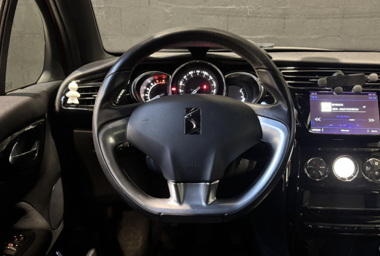 DS DS 3 1.6 BlueHDi 100cv SO CHIC 2016 / SIEGES SEMI-CUIR / BLUETOOTH / RÉGULATEUR