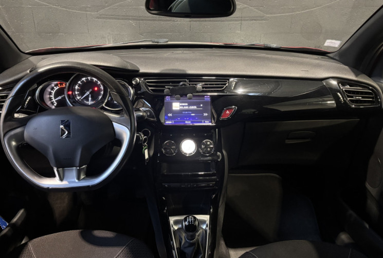 DS DS 3 1.6 BlueHDi 100cv SO CHIC 2016 / SIEGES SEMI-CUIR / BLUETOOTH / RÉGULATEUR