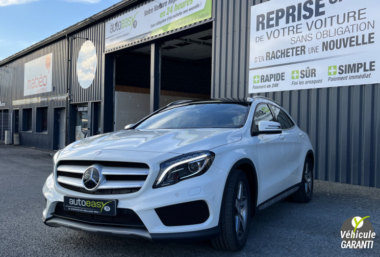 MERCEDES GLA 220 D 177 CV 4 MATIC PACK AMG TOUTES OPTIONS BLANC NACRE ETAT PROCHE DU NEUF