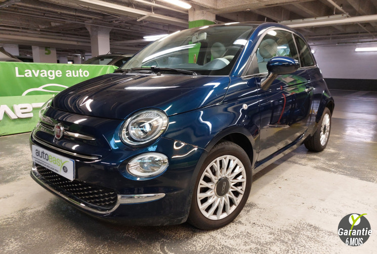 FIAT 500 1.2 i 69 CH LOUNGE BVA 8300 KMS 1ERE MAIN
